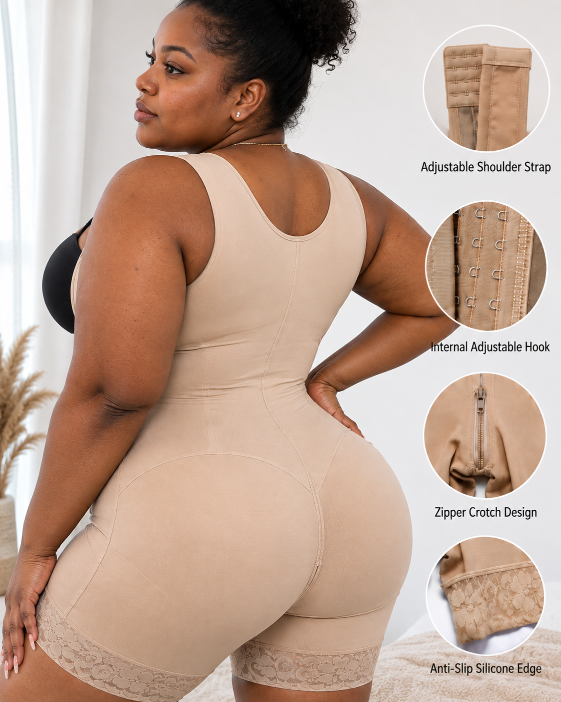 Shopéa Goddess – Full Body Shaping Suit with Boned Waist Detail