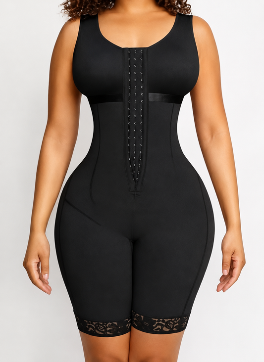 Shopéa Midnight – Hook-Front Full Body Faja with Lace Hem