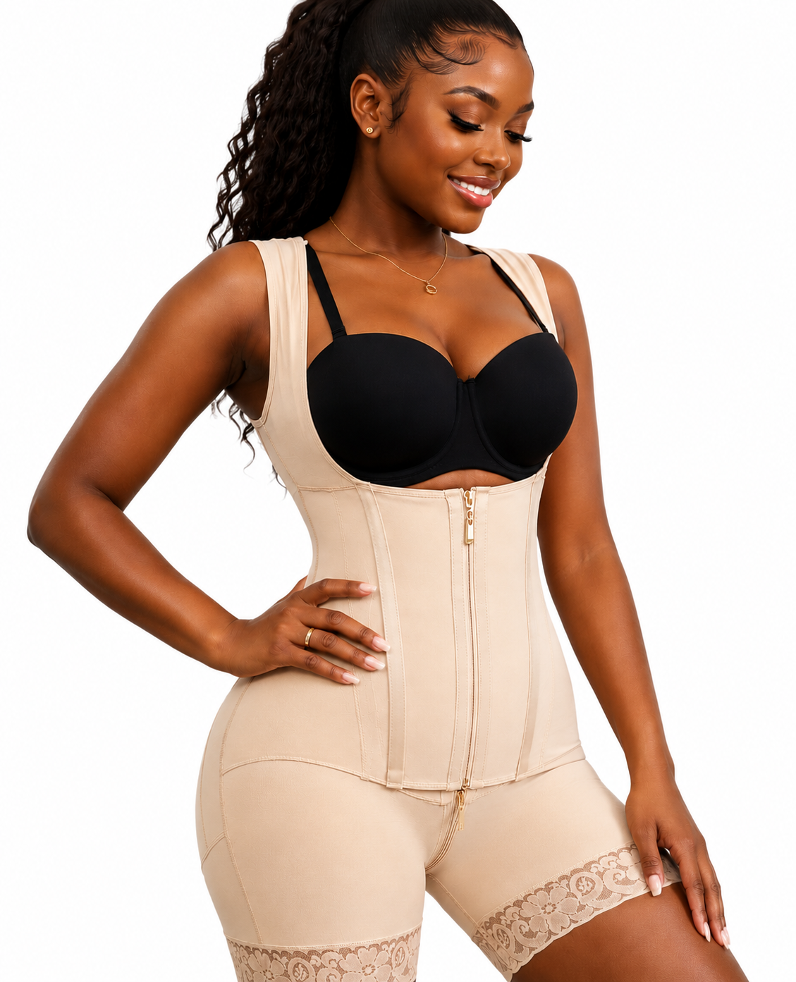 Shopéa Goddess – Full Body Shaping Suit with Boned Waist Detail